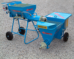 continuous mixer combined with small plastering machine to mix ready-mix dry mortars